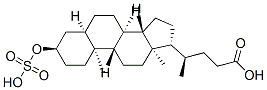 (4R)-4-[(3R,5R,8R,9S,10S,13R,14S,17R)-10,13-dimethyl-3-sulfooxy-2,3,4,5,6,7,8,9,11,12,14,15,16,17-tetradecahydro-1H-cyclopenta[a]phenanthren-17-yl]pentanoic acid Structure