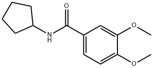 Benzamide, N-cyclopentyl-3,4-dimethoxy- (9CI) Structure