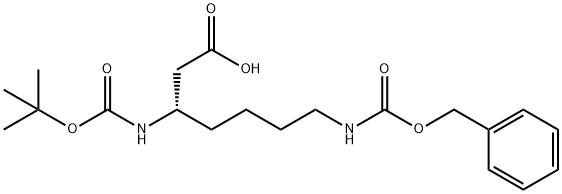 NΒ-BOC-NΩ-Z-L-Β-高赖氨酸,346694-77-7,结构式