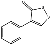4-フェニル-3H-1,2-ジチオール-3-オン 化学構造式