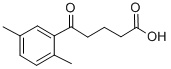 5-(2,5-ジメチルフェニル)-5-オキソ吉草酸 化学構造式