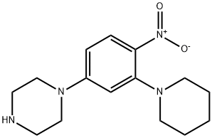 1-(4-NITRO-3-PIPERIDIN-1-YL-PHENYL)-PIPERAZINE Struktur
