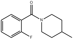 1-(2-氟苯甲酰基)-4-甲基哌啶, 346719-56-0, 结构式