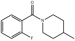 1-(2-Fluorobenzoyl)-4-Methylpiperidine, 97% Struktur