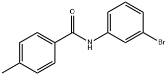 N-(3-bromophenyl)-4-methylbenzamide 化学構造式