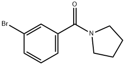 (3-ブロモベンゾイル)ピロリジン 化学構造式