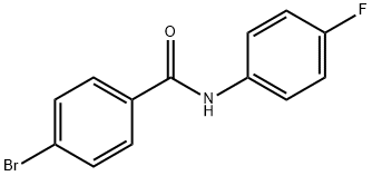 4-ブロモ-N-(4-フルオロフェニル)ベンズアミド 化学構造式