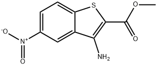3-AMino-5-nitro-benzo[b]thiophene-2-carboxylic acid Methyl ester Struktur