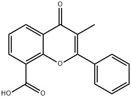 3-Methylflavone-8-carboxylic acid Struktur