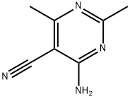 4-AMINO-5-CYANO-2,6-DIMETHYLPYRIMIDINE Struktur