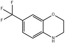 7-Trifluoromethyl-3,4-dihydro-2H-benzo[1,4]oxazine Struktur