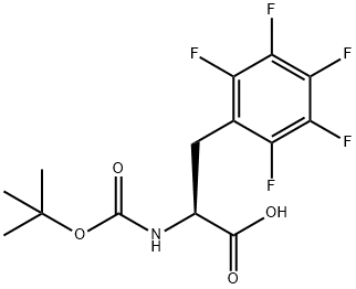 BOC-L-ペンタフルオロフェニルアラニン 化学構造式