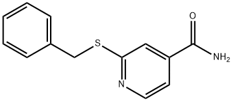 2-[(PHENYLMETHYL)THIO]-PYRIDINE-4-CARBOXAMIDE Structure