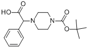 2-(4-叔丁氧基甲酰基哌嗪基)-2-苯乙酸,347186-49-6,结构式
