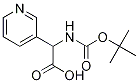 2-(BOC-氨基)-2-(3-吡啶基)乙酸,347187-29-5,结构式