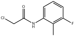 2-クロロ-N-(3-フルオロ-2-メチルフェニル)アセトアミド 化学構造式