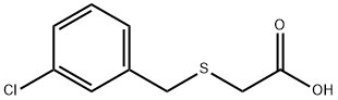 [(3-クロロベンジル)チオ]酢酸 化学構造式