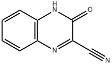 2-Quinoxalinecarbonitrile,  3,4-dihydro-3-oxo- Structure