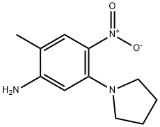 2-METHYL-4-NITRO-5-PYRROLIDIN-1-YL-PHENYLAMINE 化学構造式
