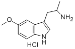 5-甲氧基-Α-甲基色胺盐酸盐 结构式