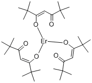 ERBIUM TRIS(2,2,6,6-TETRAMETHYL-3,5-HEPTANEDIONATE) Struktur