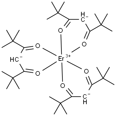 ERBIUM TRIS(2,2,6,6-TETRAMETHYL-3,5-HEPTANEDIONATE) 化学構造式