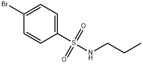 p-ブロモ-N-プロピルベンゼンスルホンアミド 化学構造式