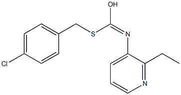 S-((4-Chlorophenyl)methyl) O-ethyl 3-pyridinylcarbonimidothioate Structure