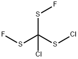 (クロロジチオ)クロロジフルオロメタン 化学構造式