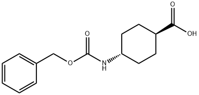 反-4-(苄氧羰基氨基)环己甲酸, 34771-04-5, 结构式