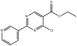 ethyl 4-chloro-2-pyridin-3-ylpyrimidine-5-carboxylate Struktur