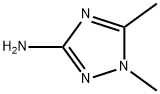 1,5-ジメチル-1H-1,2,4-トリアゾール-3-アミン 化学構造式