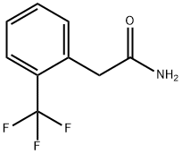2-(トリフルオロメチル)ベンゼンアセトアミド 化学構造式