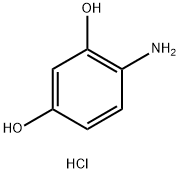 4-氨基间苯二酚盐酸盐, 34781-86-7, 结构式