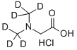 N,N-ジメチル-D6-グリシン塩酸塩 化学構造式