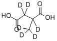 2-メチル-D3-こはく酸-2,3,3-D3 化学構造式