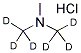 TRIMETHYL-D6-AMINE HCL (DIMETHYL-D6),347840-14-6,结构式