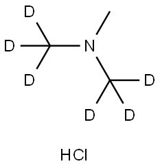 TRIMETHYL-D6-AMINE HCL (DIMETHYL-D6),347840-14-6,结构式