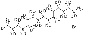 臭化ヘキサデシル-D33-トリメチルアンモニウム 化学構造式