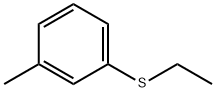 エチル(3-メチルフェニル)スルフィド 化学構造式