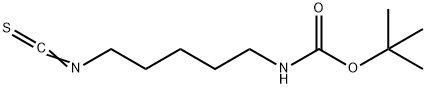 N-(5-异硫氰酰基戊基)氨基甲酸叔丁酯, 347890-46-4, 结构式