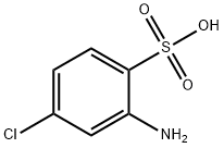 2-アミノ-4-クロロベンゼンスルホン酸 化学構造式