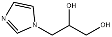 3-(1H-イミダゾール-1-イル)-1,2-プロパンジオール 化学構造式