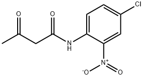 N-(4-クロロ-2-ニトロフェニル)-3-オキソブチルアミド 化学構造式