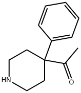 1-(4-フェニル-4-ピペリジニル)エタノン 化学構造式