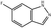 6-フルオロ-1H-インダゾール 化学構造式