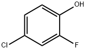 4-クロロ-2-フルオロフェノール 化学構造式