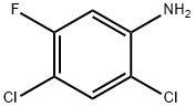 2,4-ジクロロ-5-フルオロアニリン 化学構造式