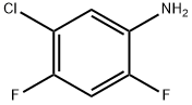 5-クロロ-2,4-ジフルオロアニリン 化学構造式