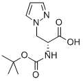 (R)-2-TERT-BUTOXYCARBONYLAMINO-3-PYRAZOL-1-YL-PROPIONIC ACID Structure
